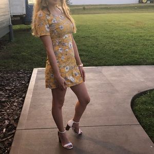 Hollister formal floral dress XS